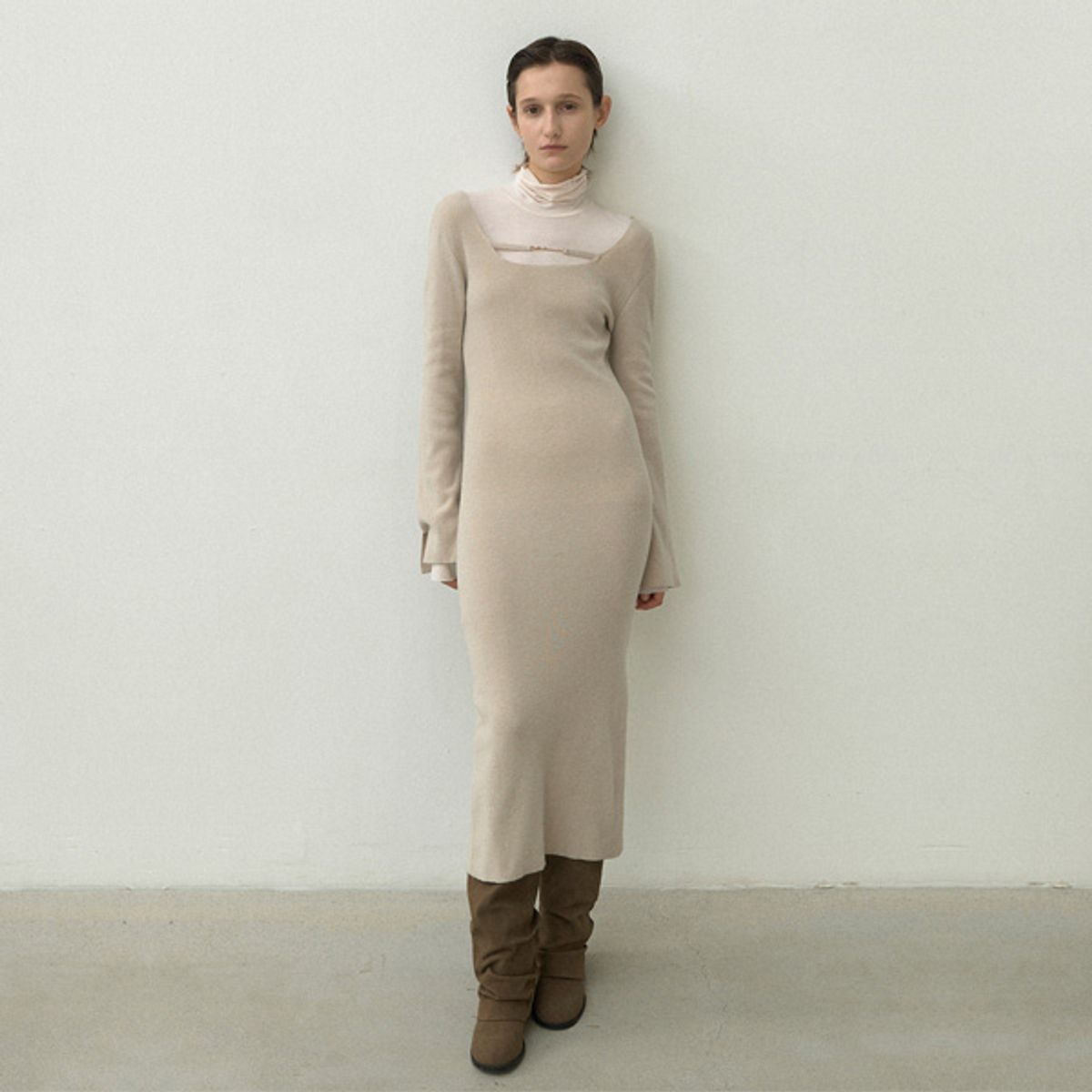 아틀리에 나인(ATELIER NAIN) DEKAVV WOOL KNIT DRESS(OP-6232)