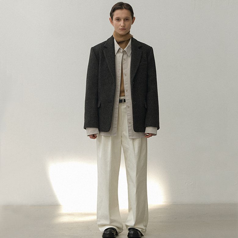 ESSENTIAL WOOL SINGLE JACKET(JK-2990)