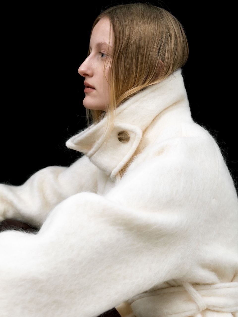 AtelierNain musinsa nugu ハーフウールコート アイボリー AtelierNain musinsa nugu ハーフウールコート アイボリー