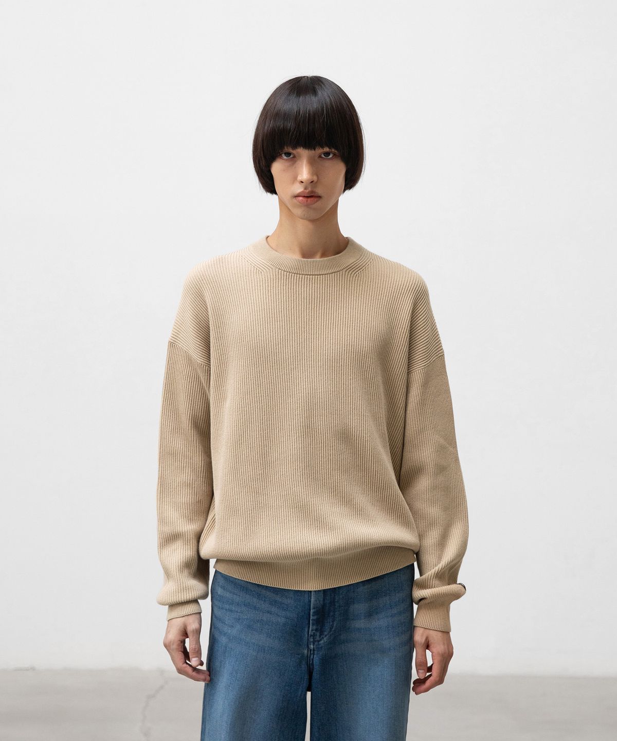 어나더 오피스(ANOTHER OFFICE) Ordinary Knit-Pullover (Beige)