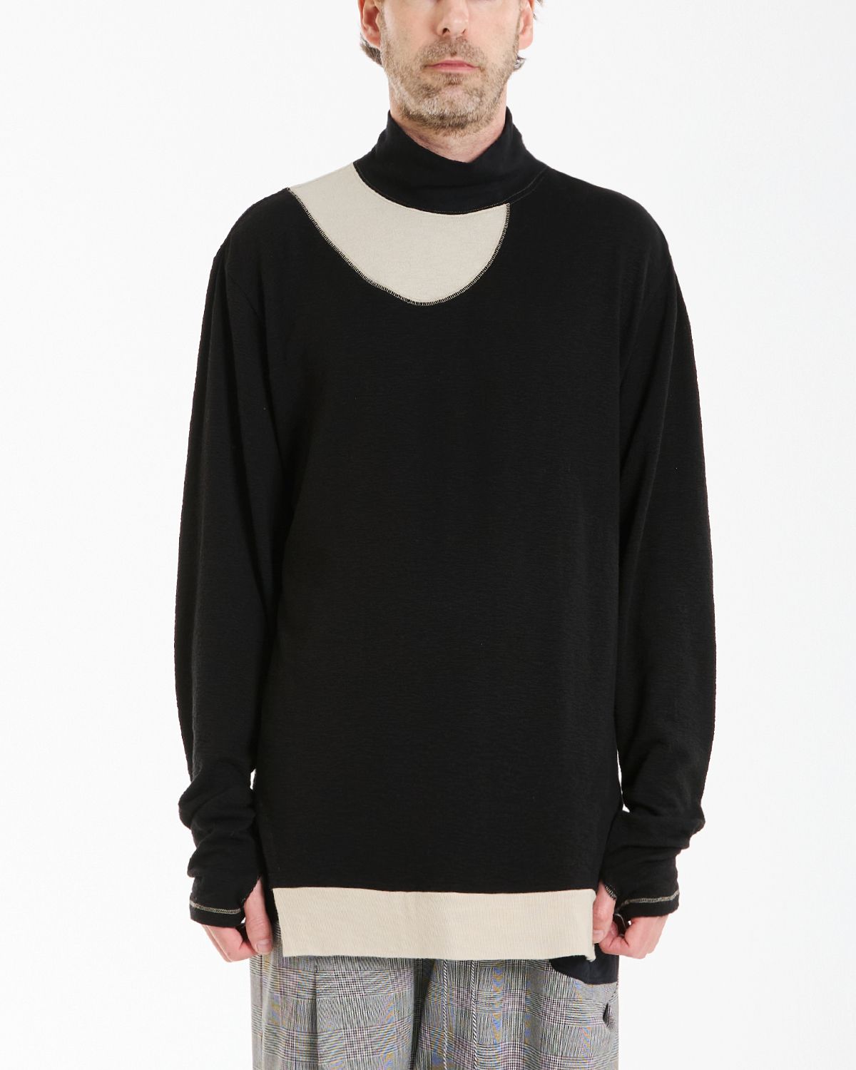 와이쏘씨리얼즈(WHYSOCEREALZ) Over-Easy Turtleneck (black)
