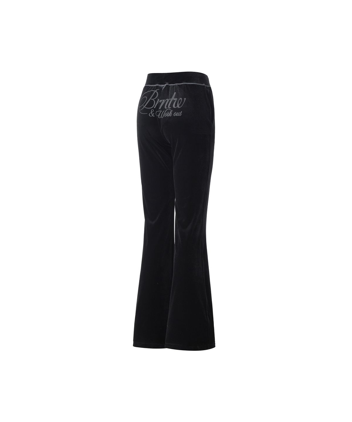 본투윈(BORN TO WIN) VELOUR BOOTS CUT PANTS [BLACK]