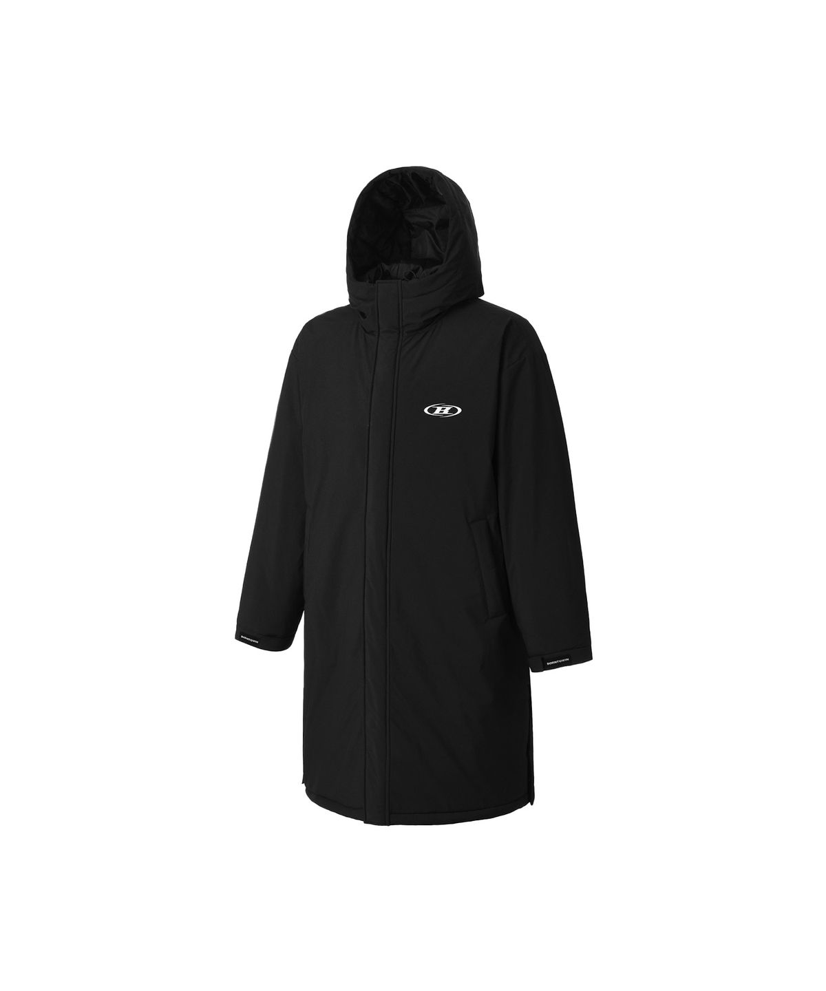 본투윈(BORN TO WIN) BIG SYMBOL BENCH PARKA [BLACK]