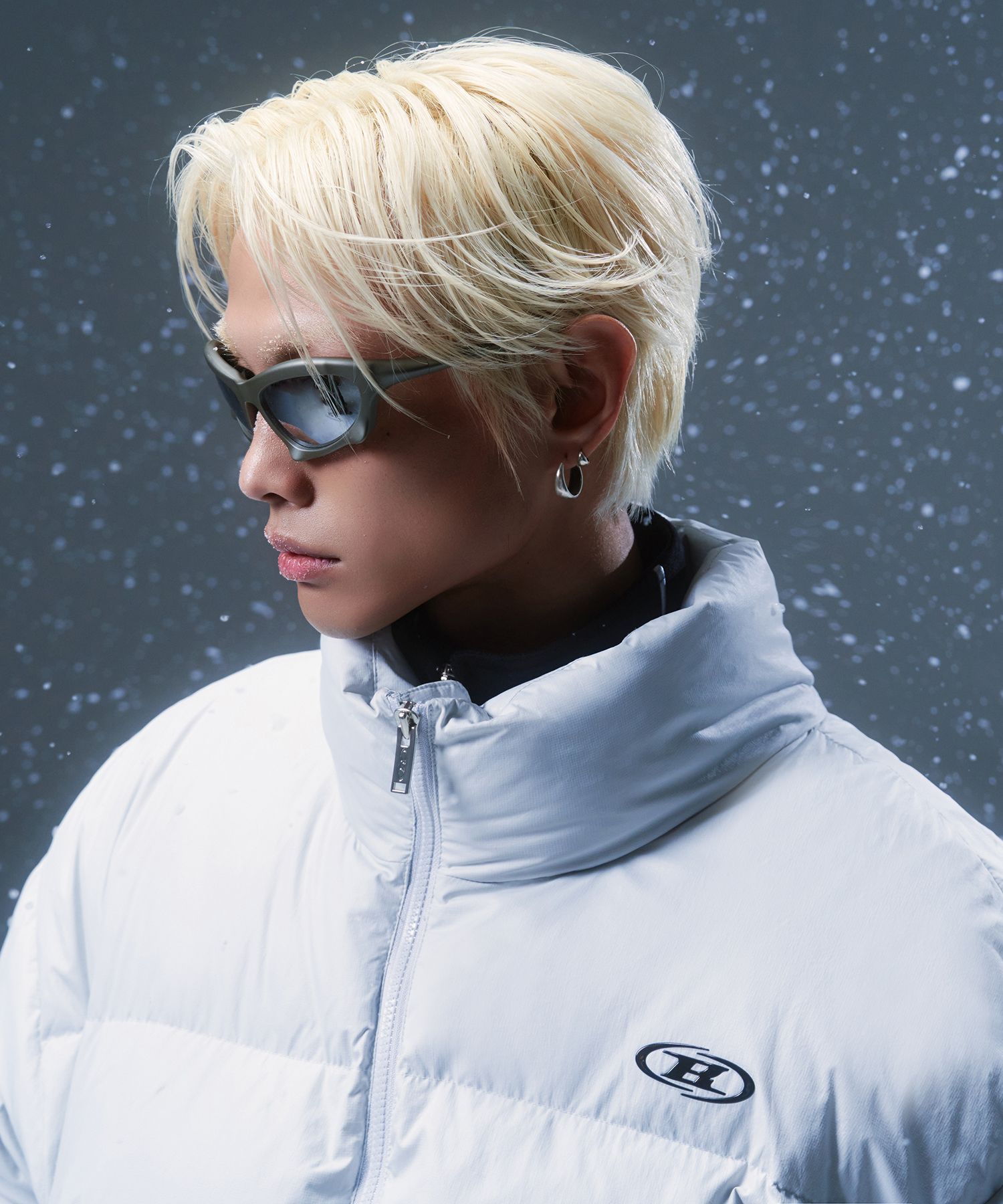 MUSINSA公式 | BORN TO WIN BIG SYMBOL PUFFER DOWN [GREY]