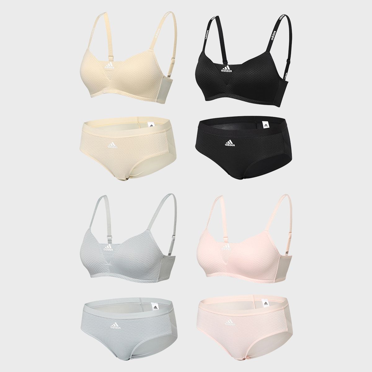 아디다스 언더웨어(ADIDAS UNDERWEAR) [4SET] 퍼포먼스 퍼펙트 모션-핏 브라팬티