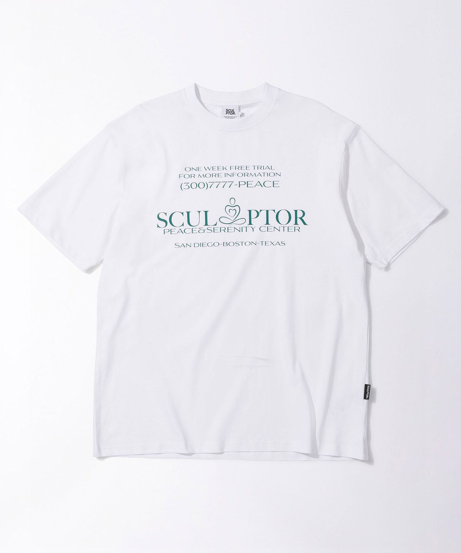 ★SCULPTOR★ Peace Center Tee White SC24A264WH MUSINSA | SCULPTOR Peace Center Tee White