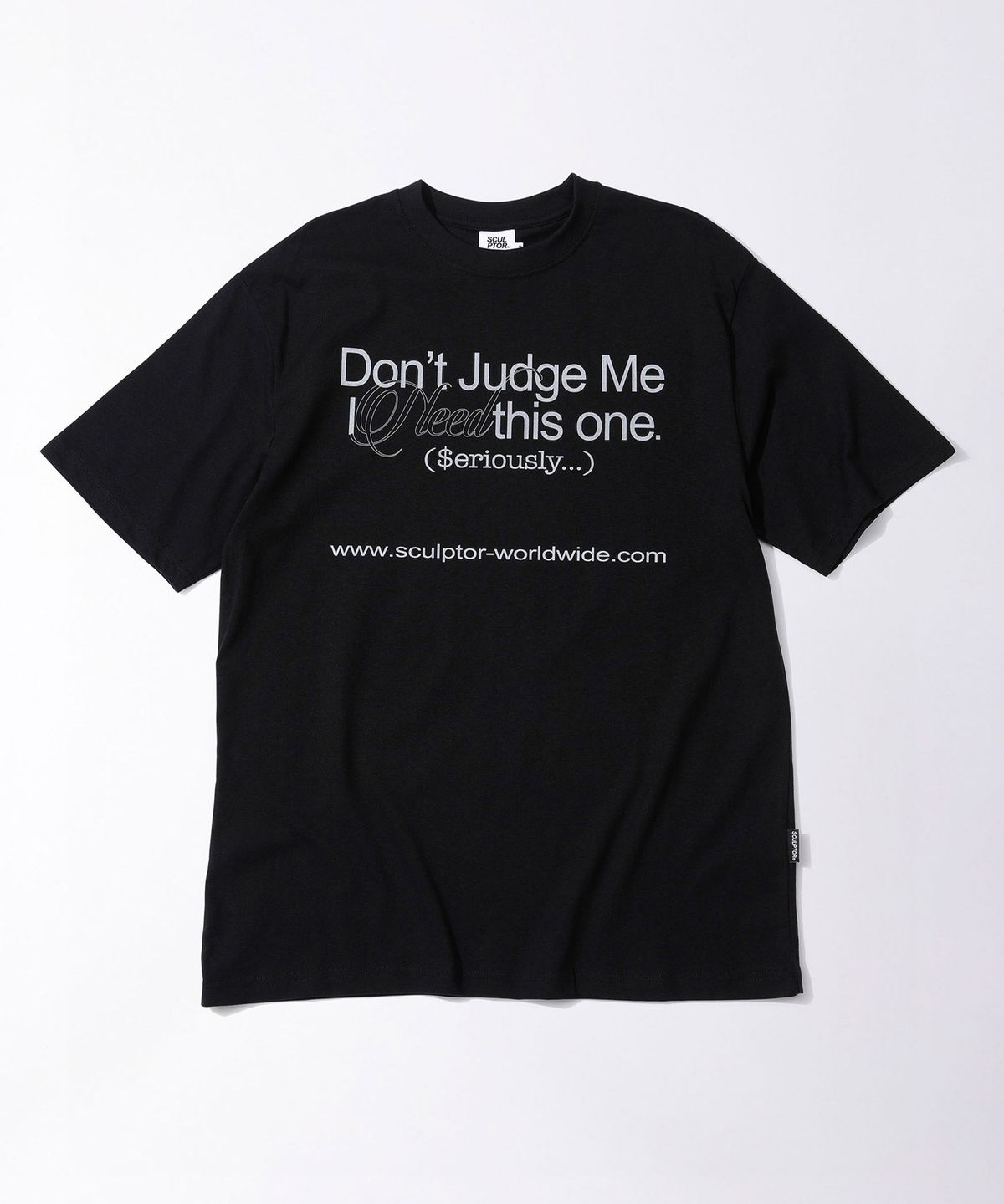 스컬프터(SCULPTOR) Dont Judge Me Tee Black