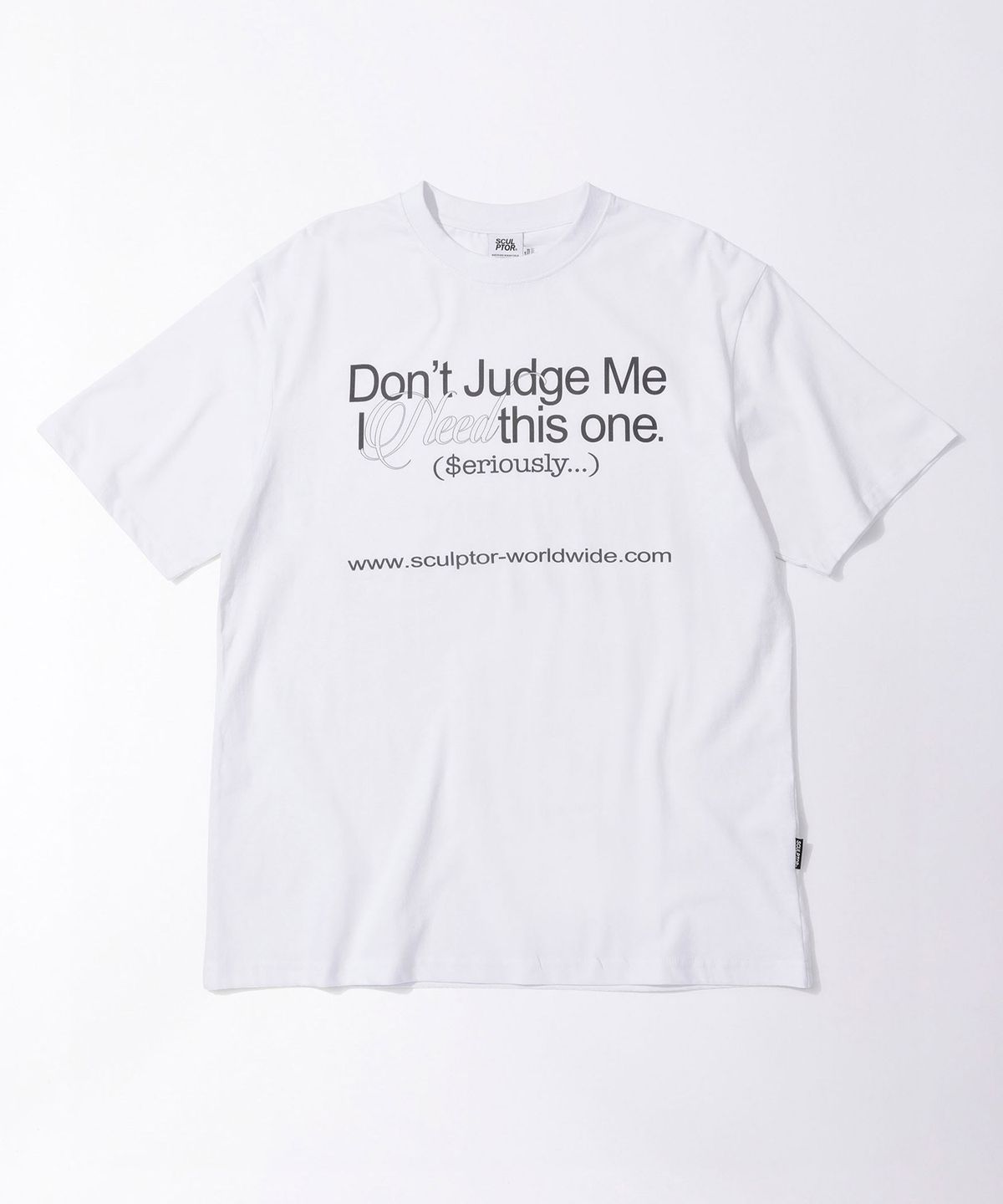 스컬프터(SCULPTOR) Dont Judge Me Tee White