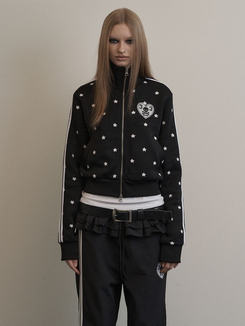 STAR SPORTY ZIP-UP / BLACK