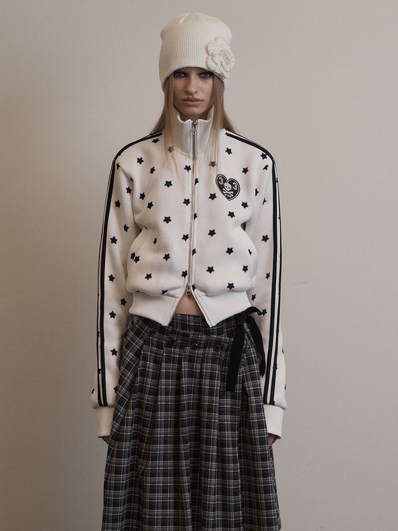 STAR SPORTY ZIP-UP / WHITE