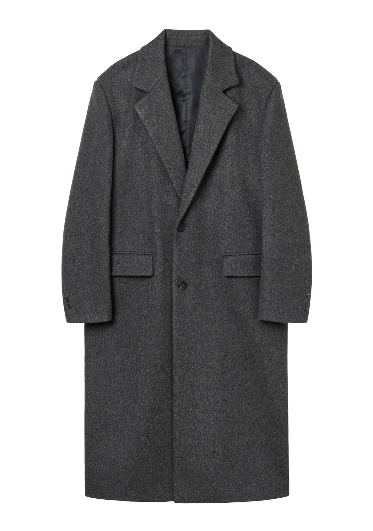 세비지(SAVAGE) Single Chesterfield Coat - Grey