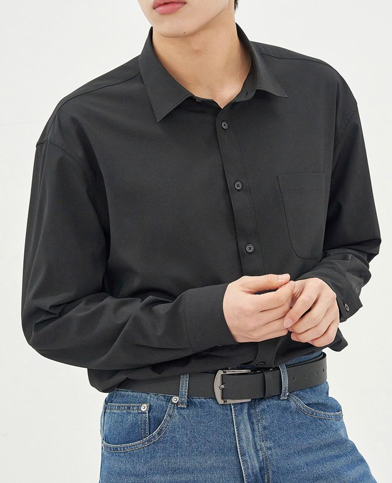 스탠다드핏 긴팔 셔츠