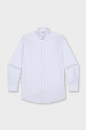 자개 버튼 고신축 일반핏 셔츠 화이트 YJ4FIR581WH