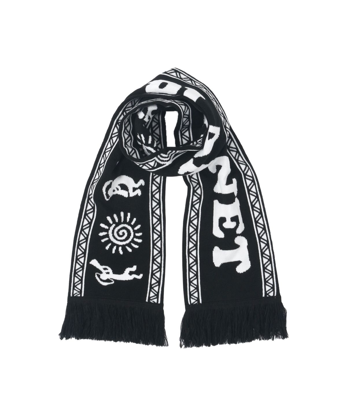 써넥트(SUNNECT) P.P.P. Jacquard Scarf - Black
