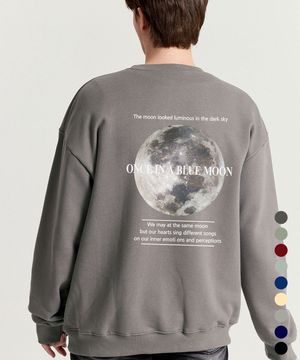 달 프린팅 오버핏 쭈리합포 맨투맨 9color