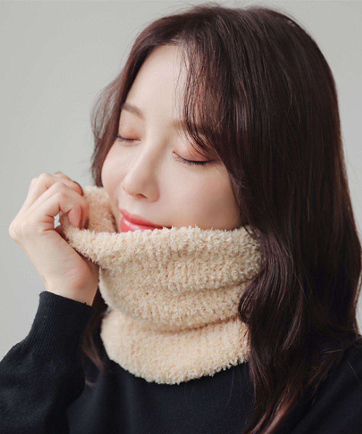 엑스웜(EX-WARM) 남여공용 폴라폴리스 방한 넥워머 목토시 베이지