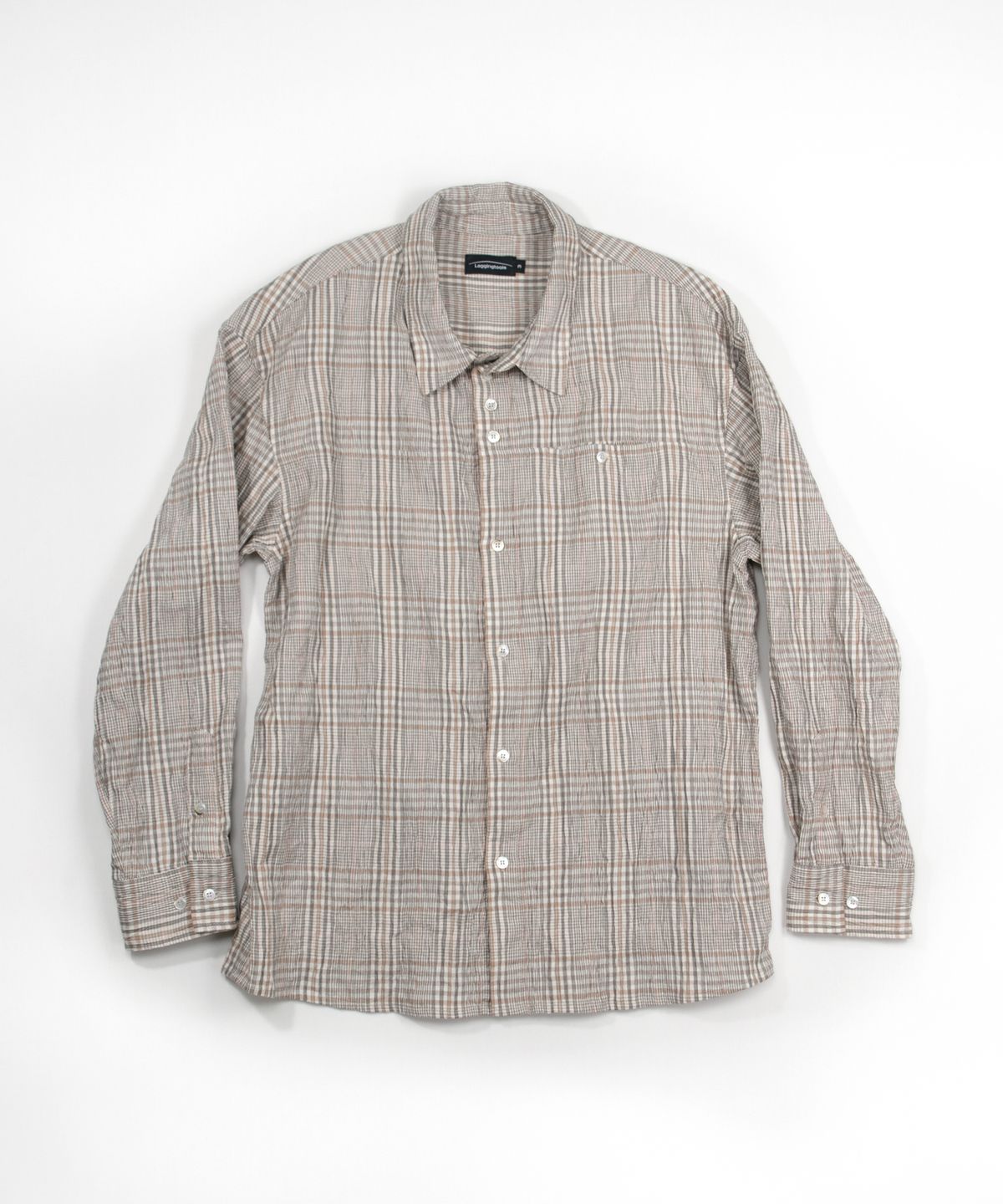 래깅툴즈(LAGGINGTOOLS) Natural Check Pattern Shirt_____beige