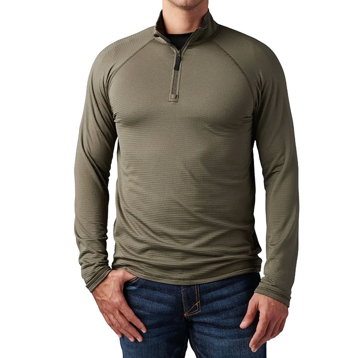 5.11택티컬(5.11 TACTICAL) 스트라토스 1/4 짚 셔츠 (레인저 그린)