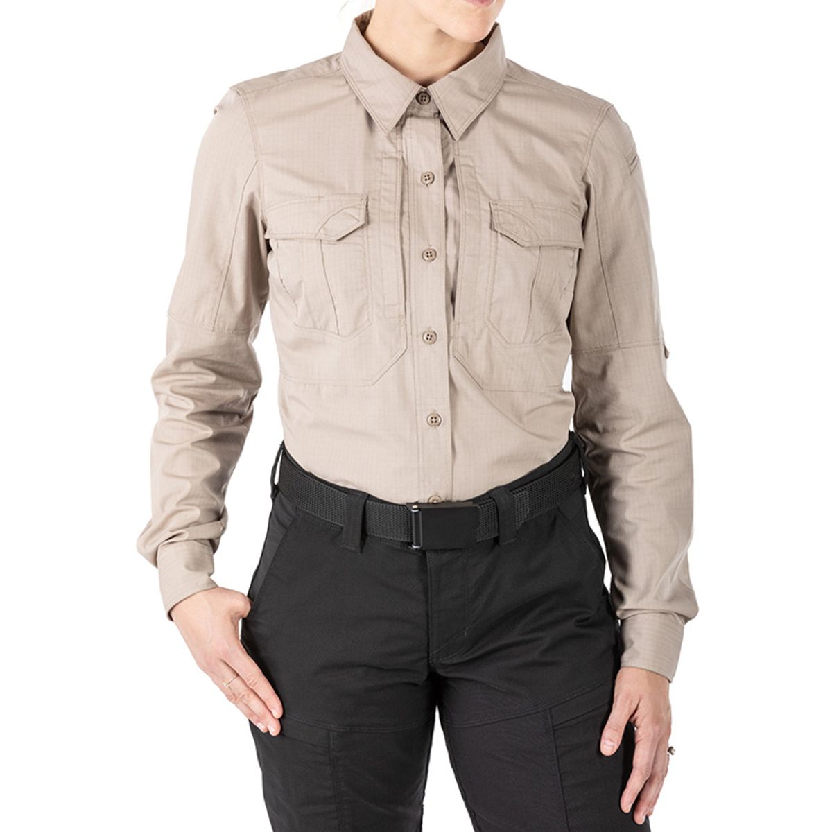 5.11택티컬(5.11 TACTICAL) 우먼 스트라이크 롱 슬리브 셔츠 (카키)