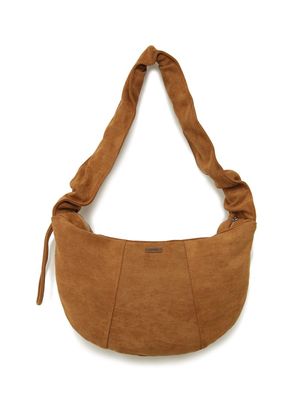 LC 2WAY 스웨이드 주름 숄더백