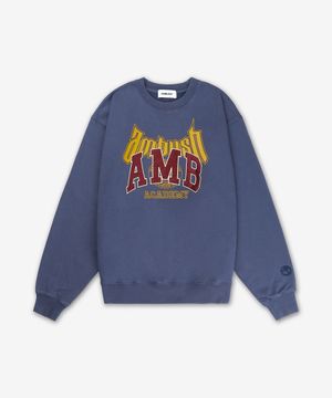 그래픽 맨투맨 - 블루 / BMBA006F24FLE0014528