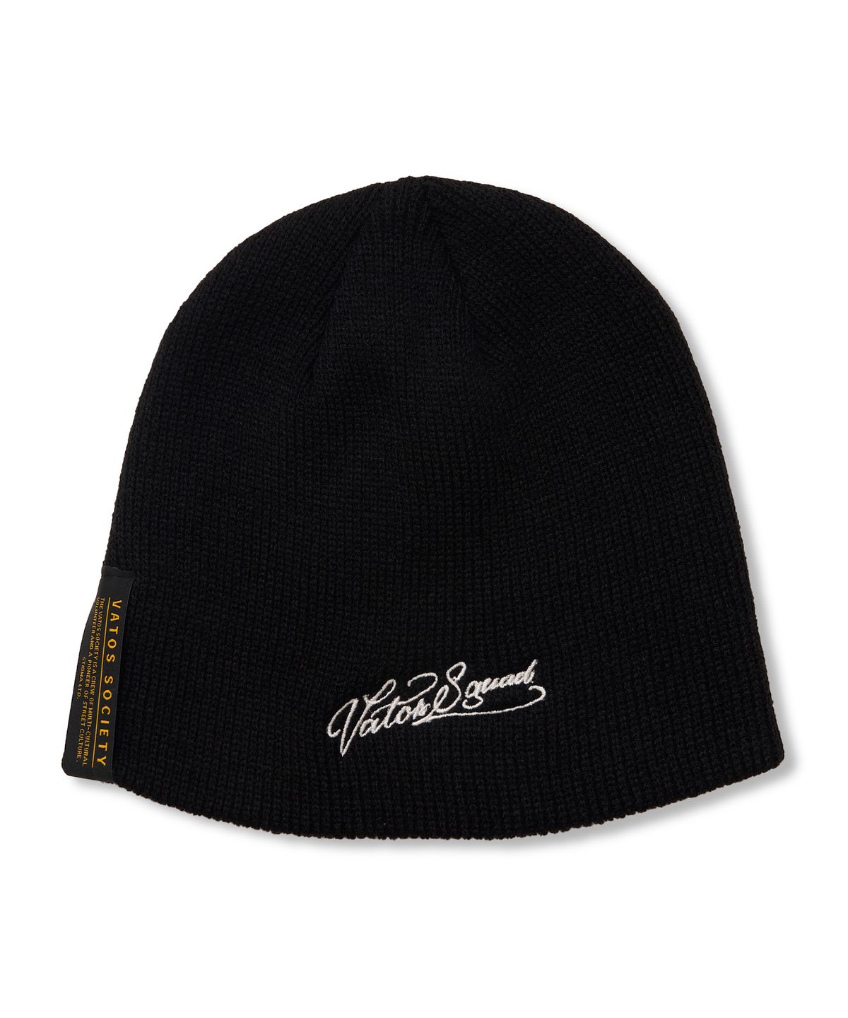 스티그마(STIGMA) Vatos Squad Embroidered Beanie Black