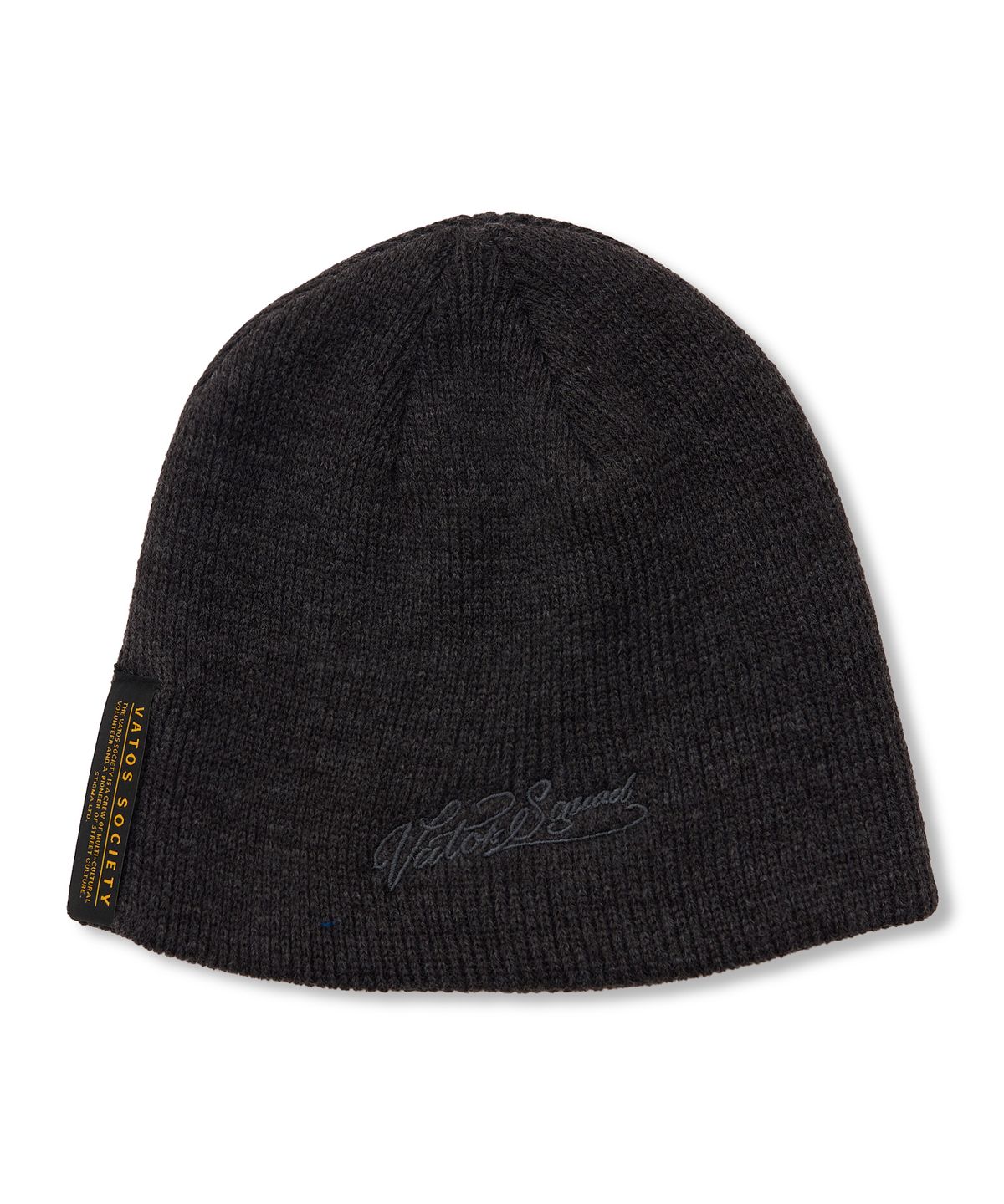 스티그마(STIGMA) Vatos Squad Embroidered Beanie Charcoal