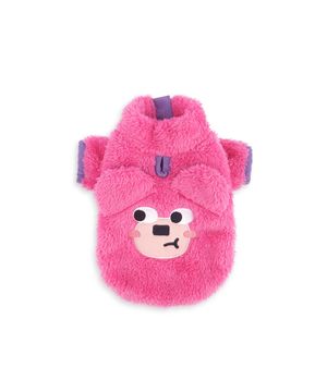 Pink Bear Fleece Zip-up