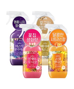 퍼퓸 섬유탈취제 490ML 본품 x 2개 (4종 택1)