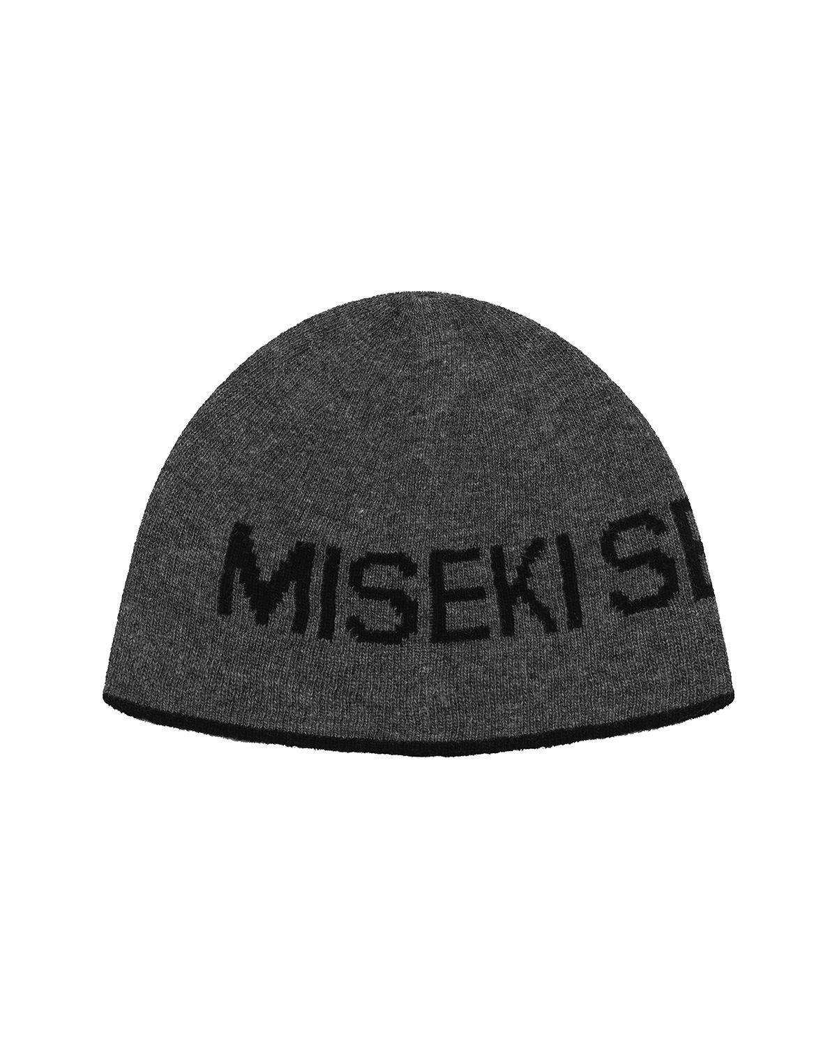 MISEKI SEOUL ロゴニットビーニー MUSINSA公式 | MISEKI SEOUL Logo knit beanie CHARCOAL