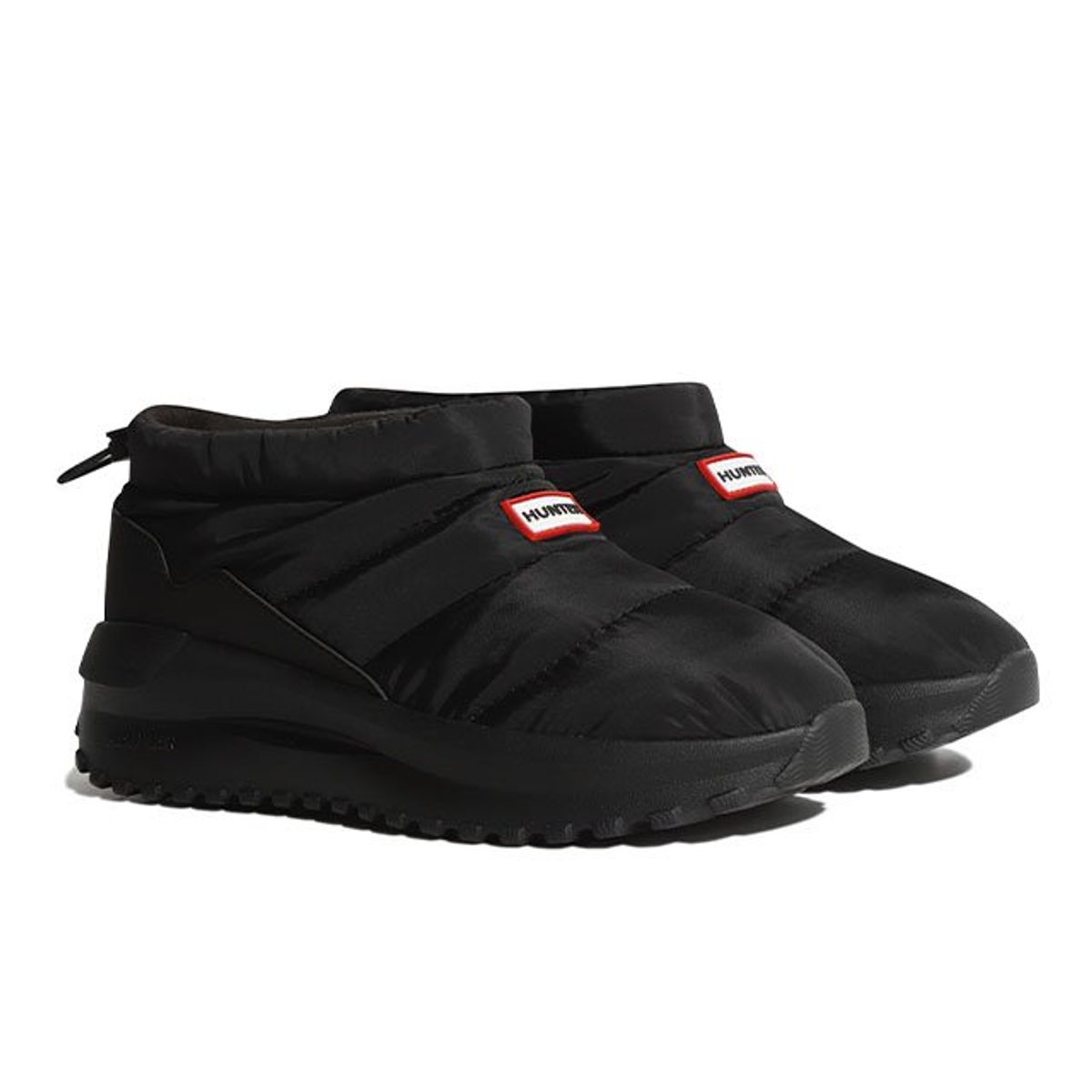 헌터(HUNTER) [UNISEX] 푸퍼 트래블 플로우 트레이너 부츠 - 블랙 UFF7002NYLBLK