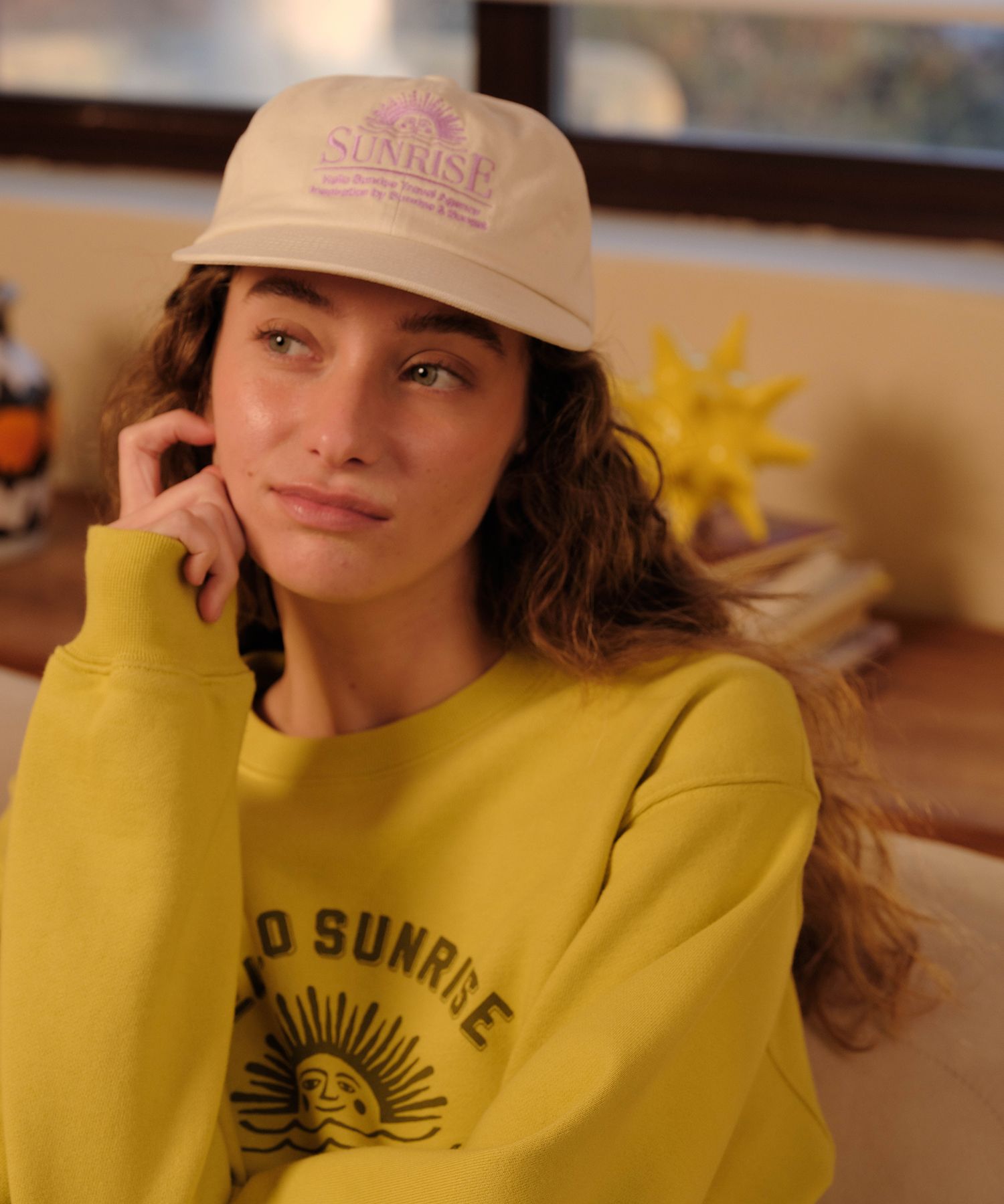 【HELLO SUNRISE】 Washed Horizon 6Panel Cap /追跡付 MUSINSA | HELLO SUNRISE Washed Horizon 6Panel Cap_Ivory