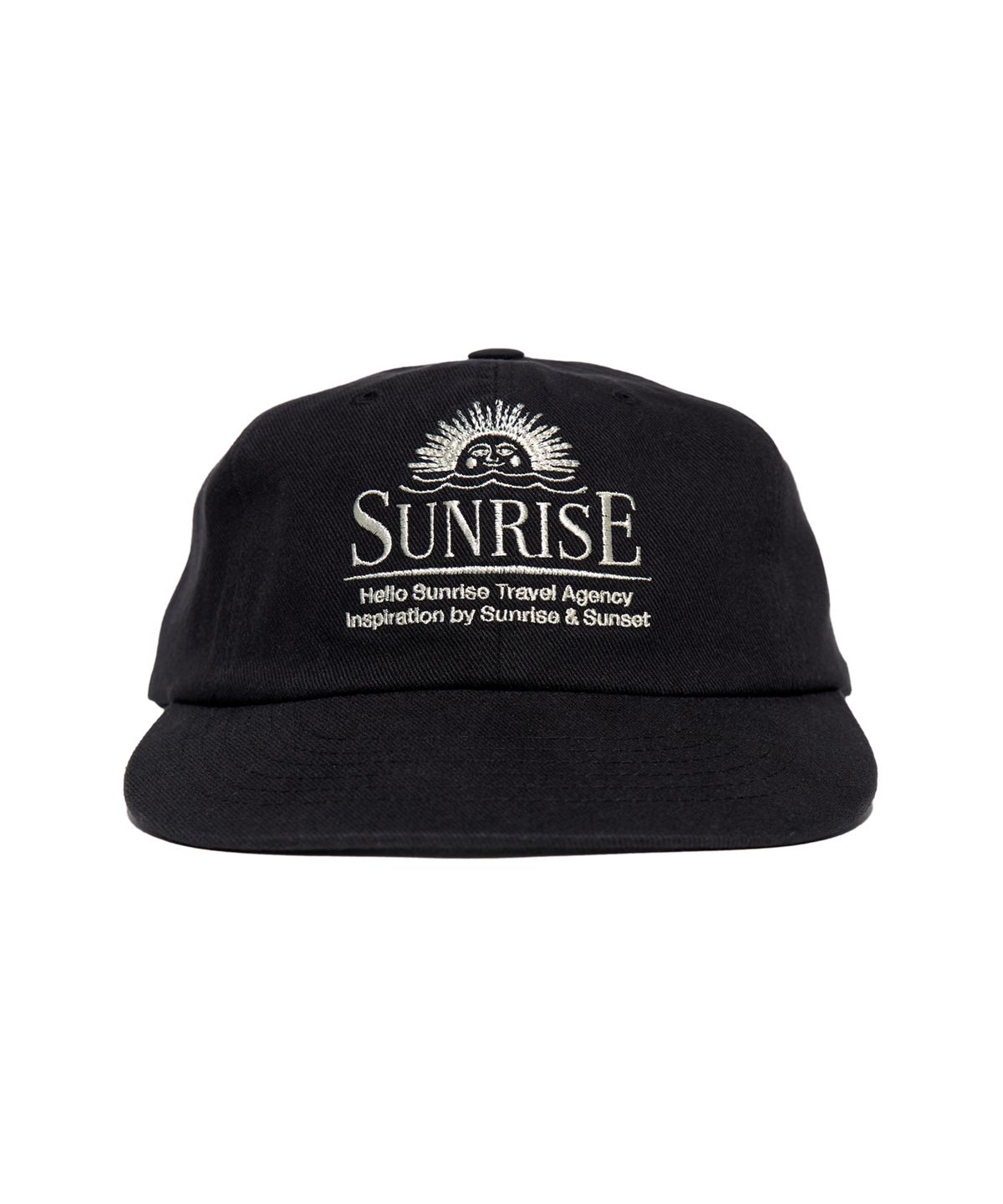 헬로 선라이즈(HELLO SUNRISE) Washed Horizon 6Panel Cap_Black