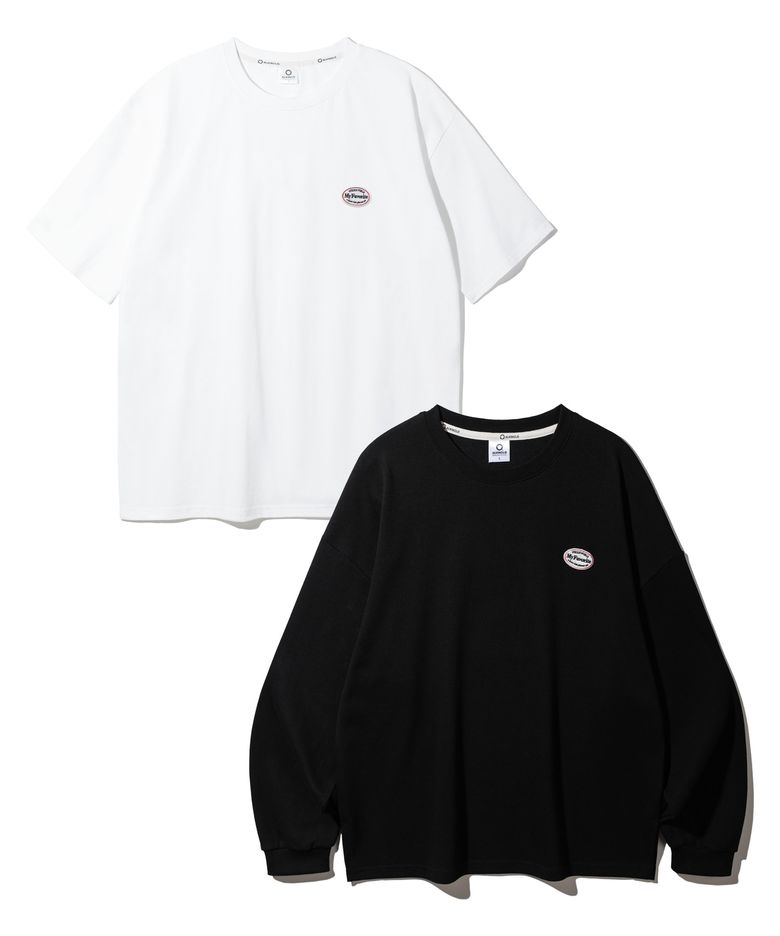[SET] 와펜 오버핏 긴팔티 반팔티 2종 세트