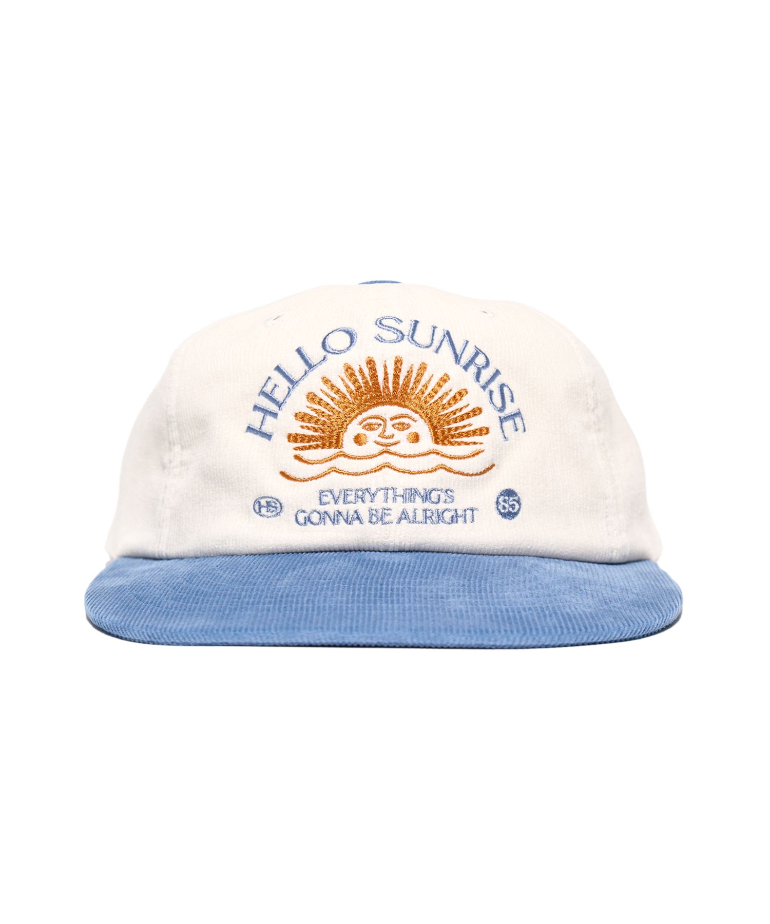キャップ Hello Sunrise Corduroy Arch Logo 6Panel CapBeige Blue HS44C MUSINSA | HELLO SUNRISE Corduroy Arch Logo 6Panel Cap_Beige
