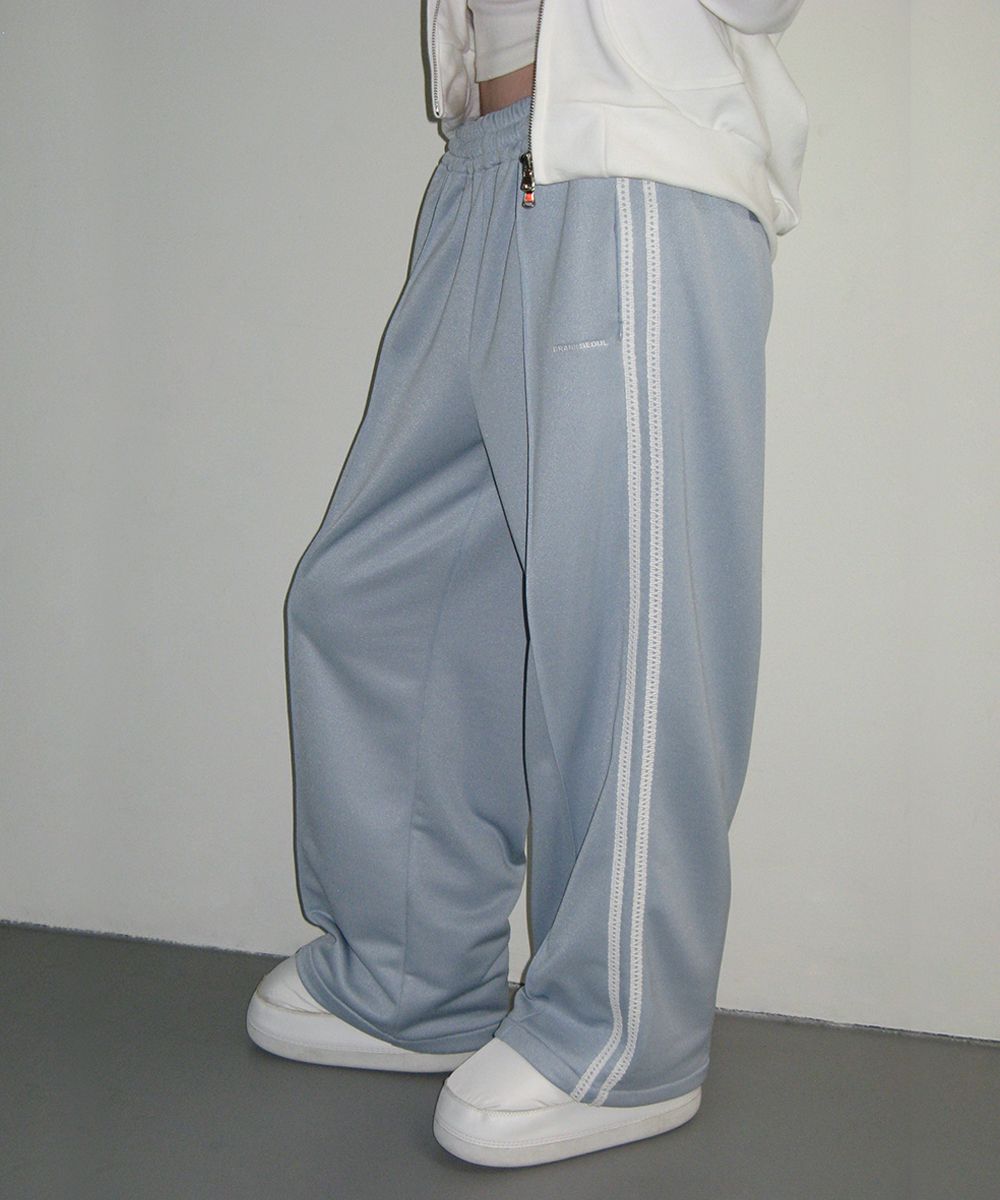 ★CRANK★LACE LINE TRACK PANTS_SKY★正規品/韓国直送料込/人気 MUSINSA | CRANK Lace Line Track Pants_Sky
