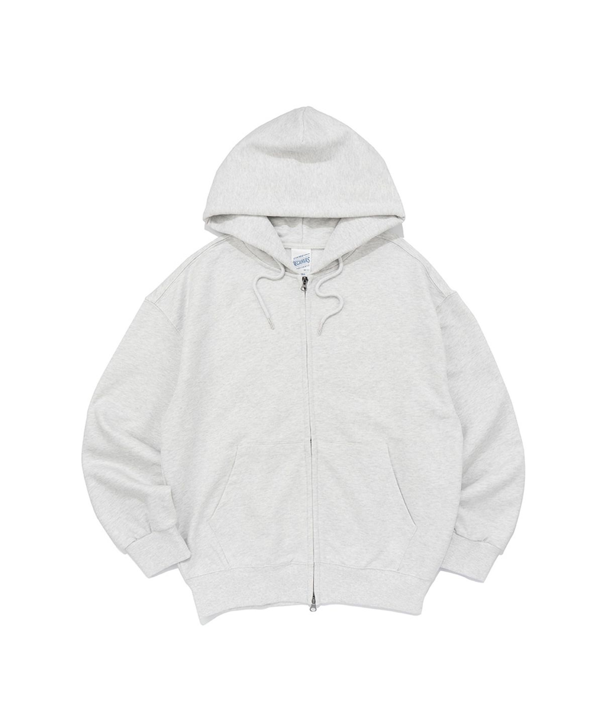 비캔버스(BECANVAS) BECANVAS OVERFIT 2WAY HOOD ZIP-UP (LIGHT MELANGE)
