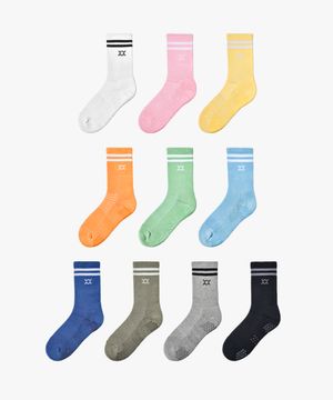 얼라인 논슬립 더블 쿠션 오버 크루 러닝삭스 [12color]