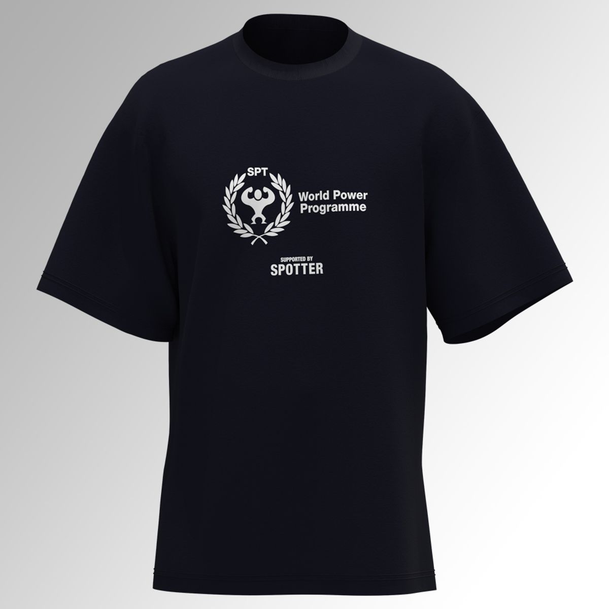 스포터(SPOTTER) WORLD POWER PROGRAMME T-SHIRTS (NAVY)