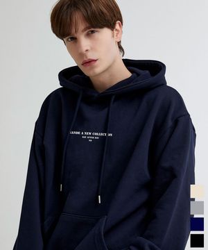 ND 레터링 오버핏 후드티