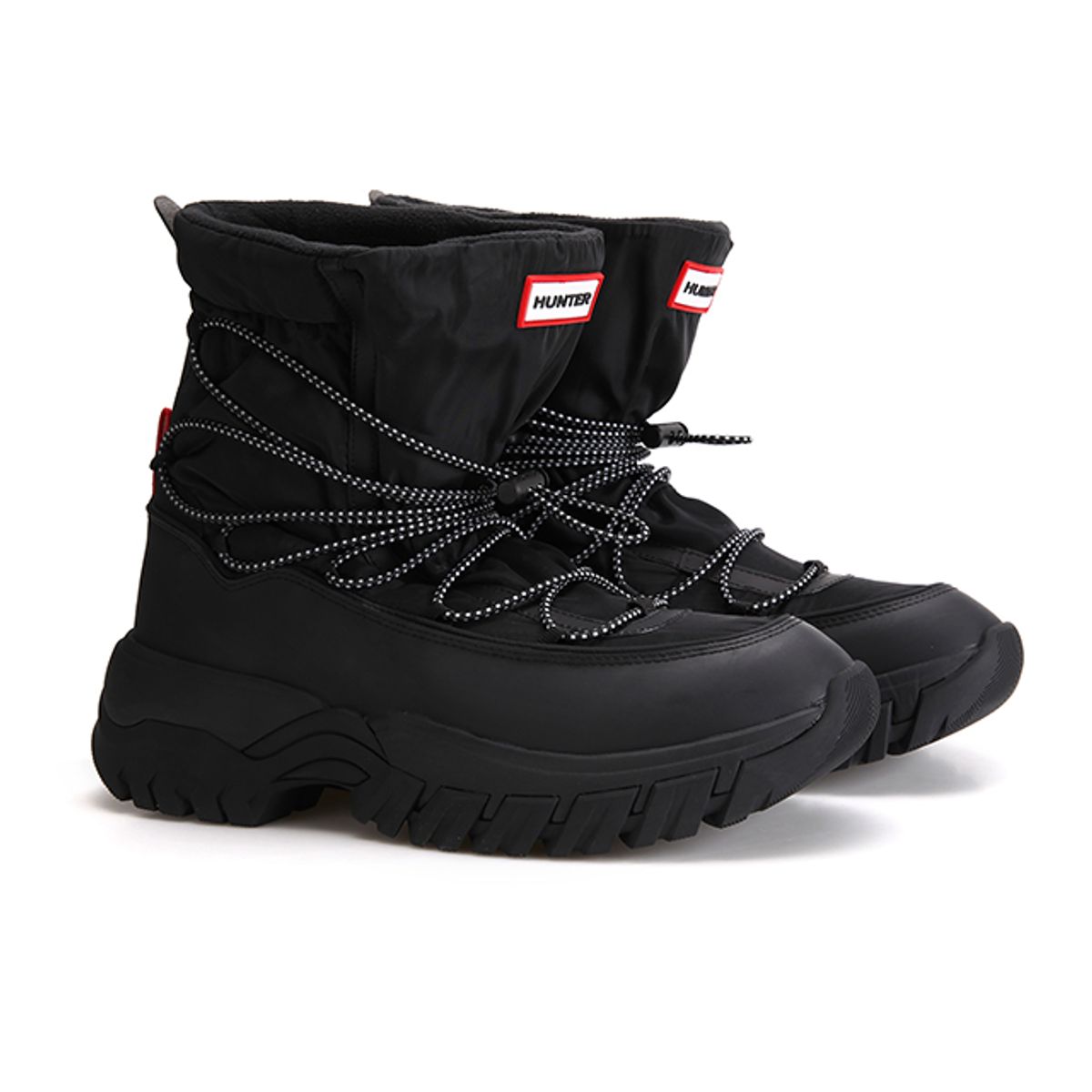헌터(HUNTER) [MEN] 원더러 레이스업 아웃도어 부츠 - 블랙 MFS9300NYLBLK