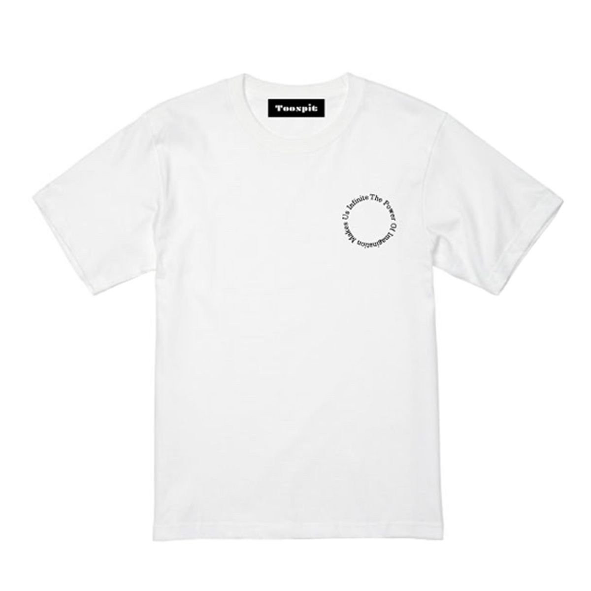 투에스핏(TOOSPIT) 라운드 로고 반팔 티셔츠 [화이트]