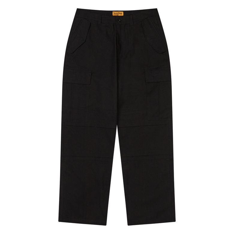 HERESSY CARGO PARACHUTE PANTS BLACK