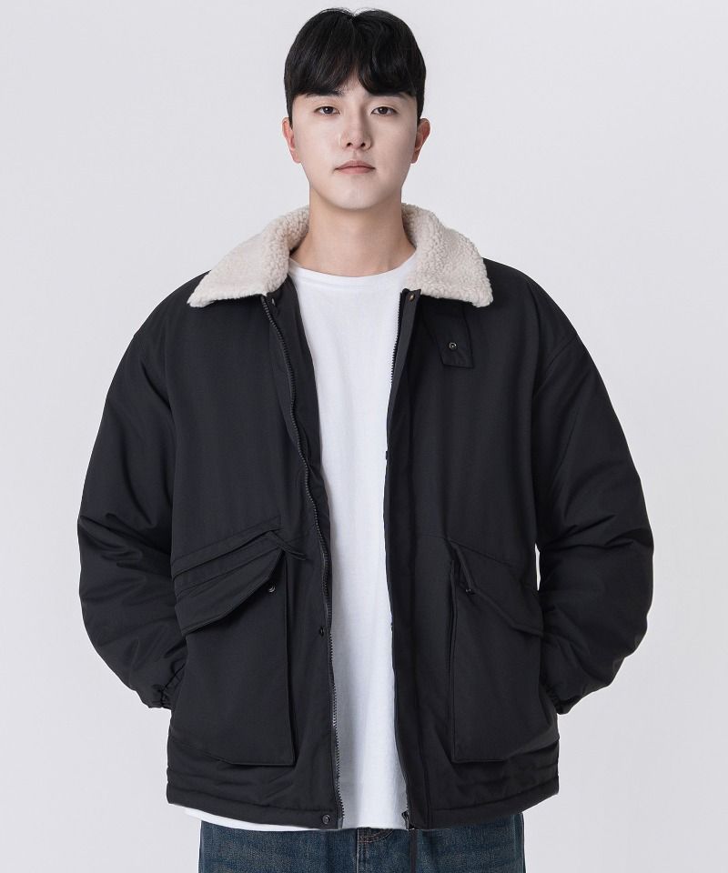 크롭 후드 집업 베스트 블랙 source detail 46