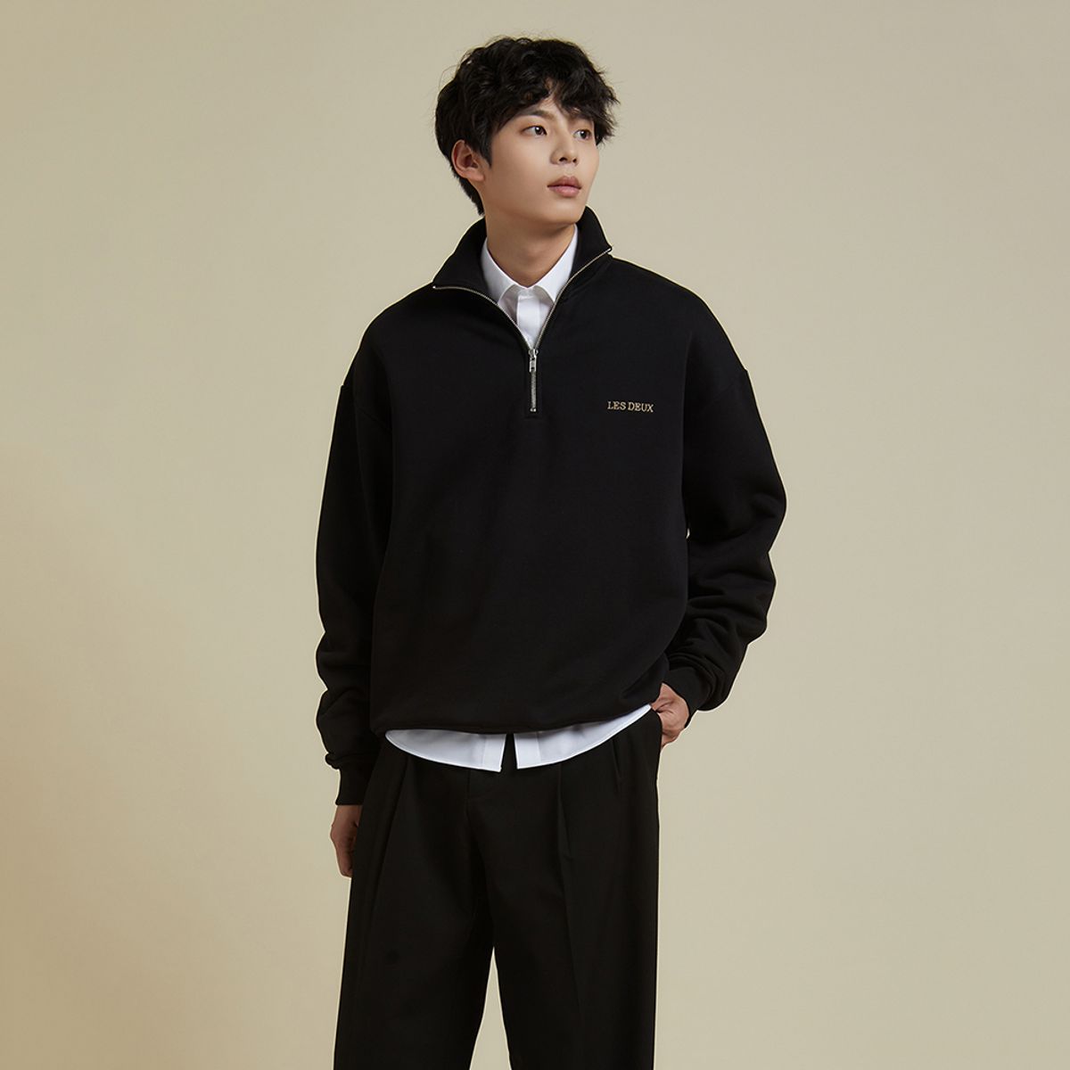 플라즈(PLADS7) DIEGO HALF-ZIP SWEATSHIRT_M228CTS715M