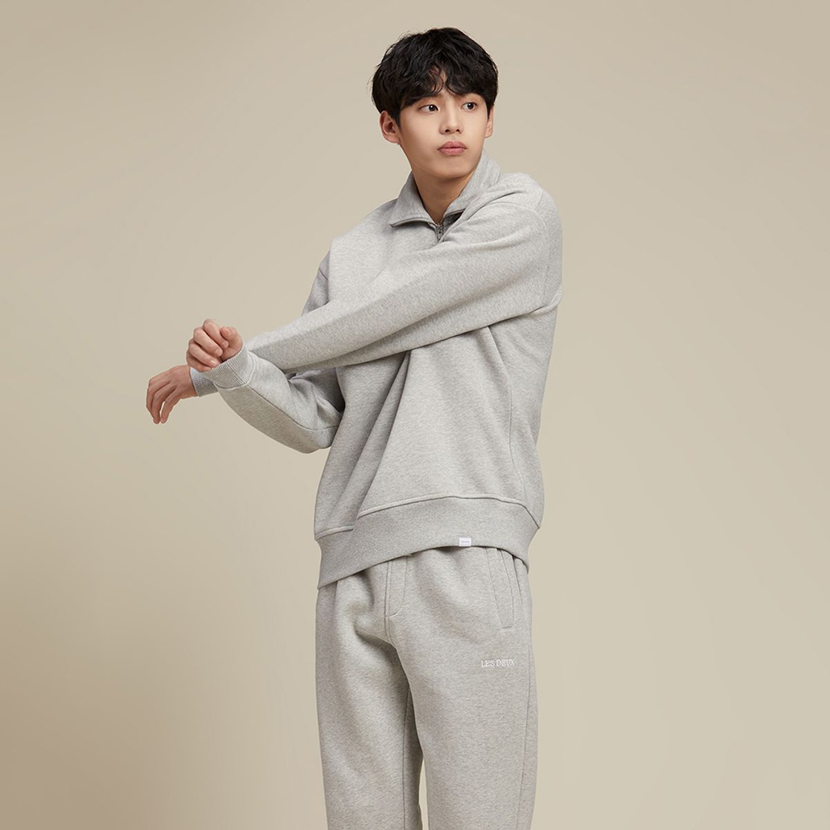 플라즈(PLADS7) DIEGO HALF-ZIP SWEATSHIRT_M228CTS716M