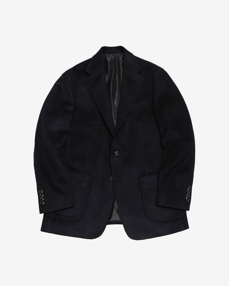 411 Cashmere Wool Sports Jacket (Dark Navy)