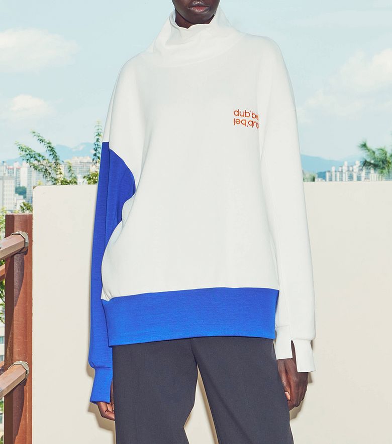 언발 하이넥 맨투맨 DBWTFTS3151