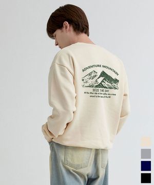 마운틴 오버핏 쭈리 맨투맨 4color