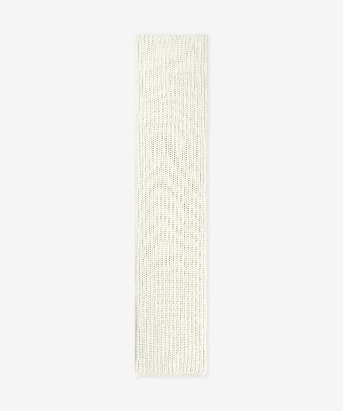 생로랑(SAINT LAURENT) 로고 패치 니트 머플러 - 오프 화이트 / 7991463YR619100